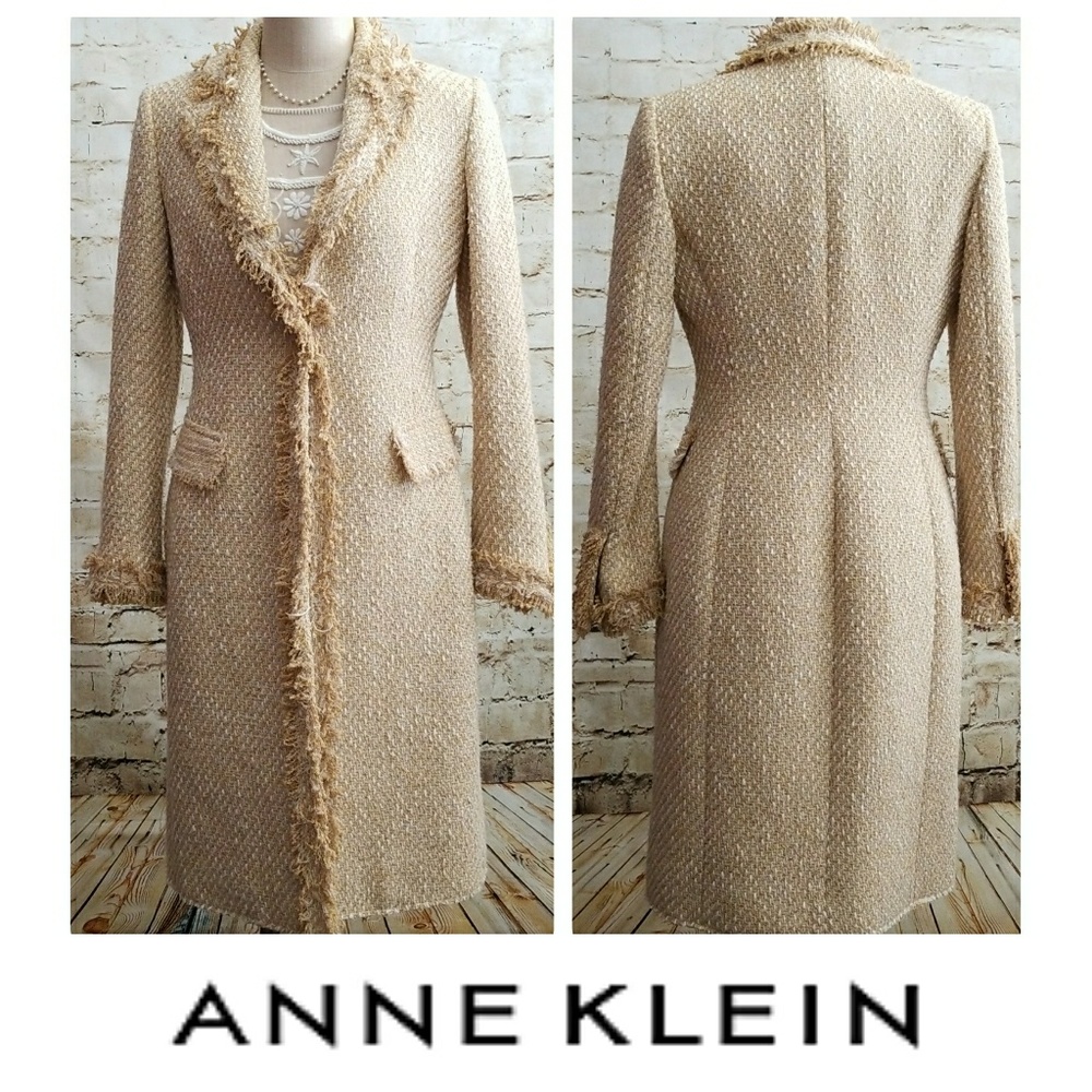 Anne Klein | Fringed Dress Coat